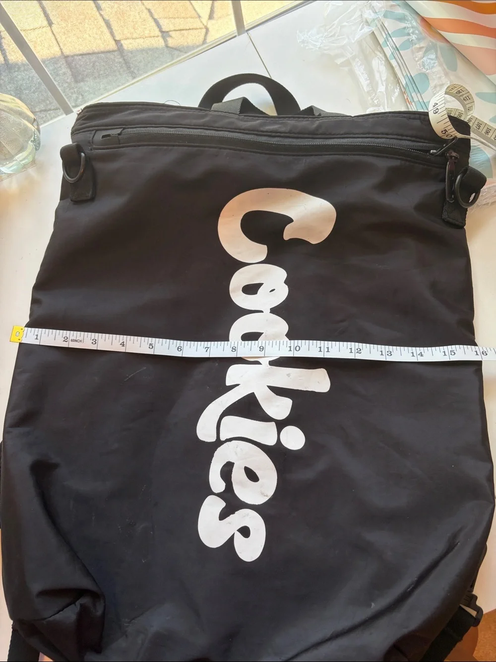 Cookies Black Vertical Logo Backpack